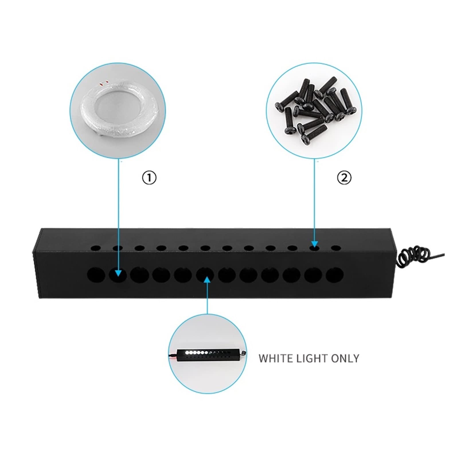 Zestaw lamp sufitowych LED RGB ze światłowodami 6W Meteor. PROWADZONY Samochód Dachu Star Night Light Wnętrze Auto Gwiaździste Sky Stars Sufit Lampa Światła Światła Światła Modyfikacja samochodu dla d