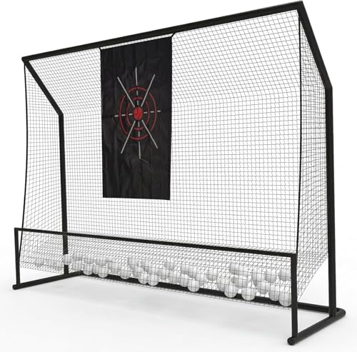 Filet d'entraînement de golf avec suspension pour sécuriser vos frappes de balles