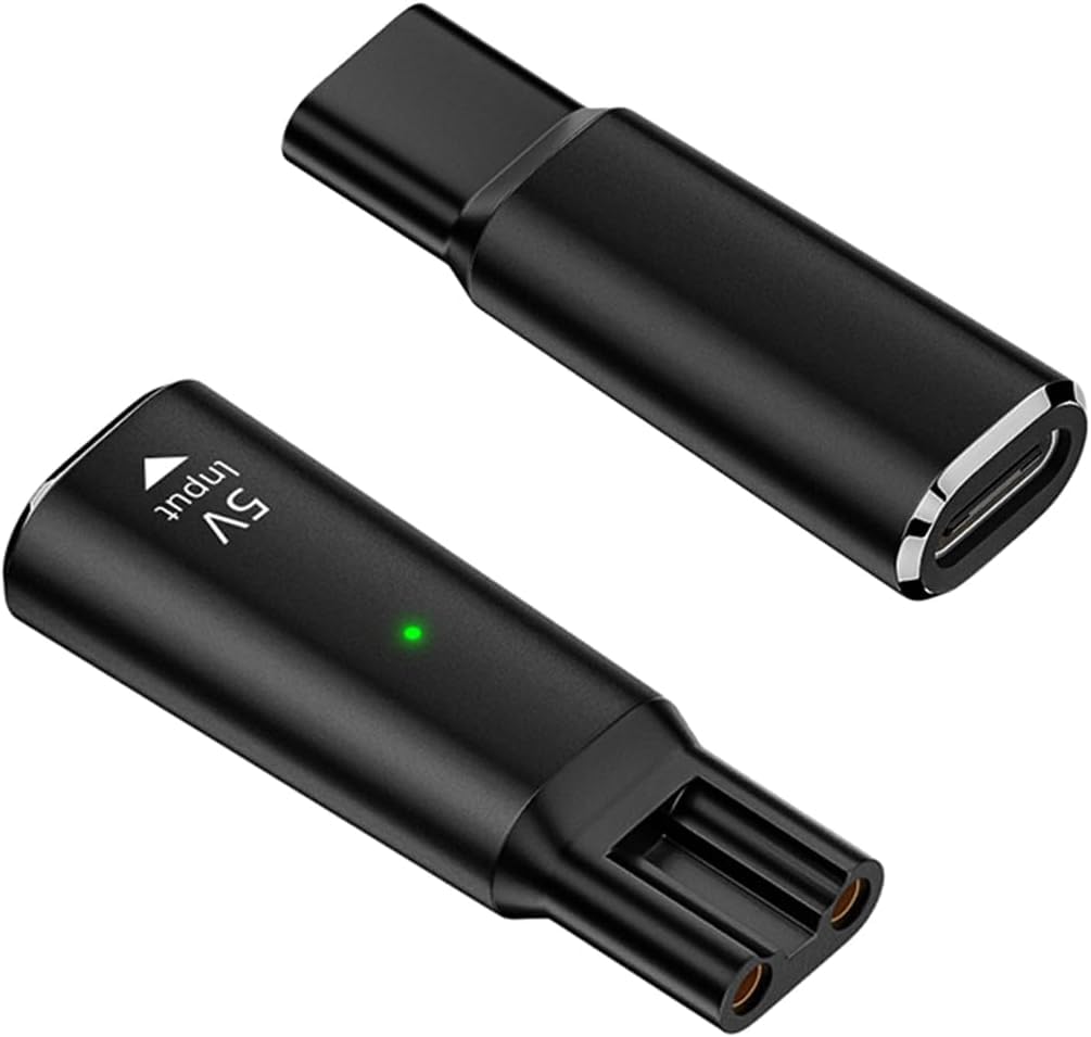 ABRALE 5V Type-C Shaver Adapter Charging Converter for Philips Norelco OneBlade QP2724 QP2834 QP4530 MG5910 MG7910 MG9510 QP1924 QP1324, USB-C Shaver Charger Converter Without Charger Cord (1 PC) (B0DDQFP7CW) Amazon Price History, Amazon Price Tracker