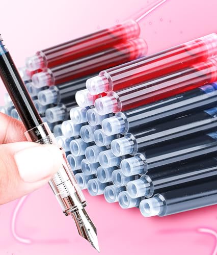Gullor Lot de 35 cartouches d'encre pour stylo plume avec boîte de rangement, recharge de stylo, taille standard internationale, diamètre d'alésage de 2,6 mm – vue 3