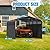 Metal Carport Canopy 12x20 Heavy Duty, Galvanized Steel Roof All Weather Metal Car Port with Sidewalls, Grey