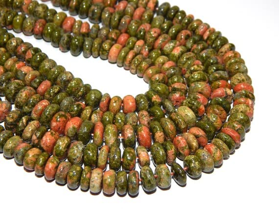 Perles unakite naturelles pour créer des bijoux bohèmes et colliers d'été