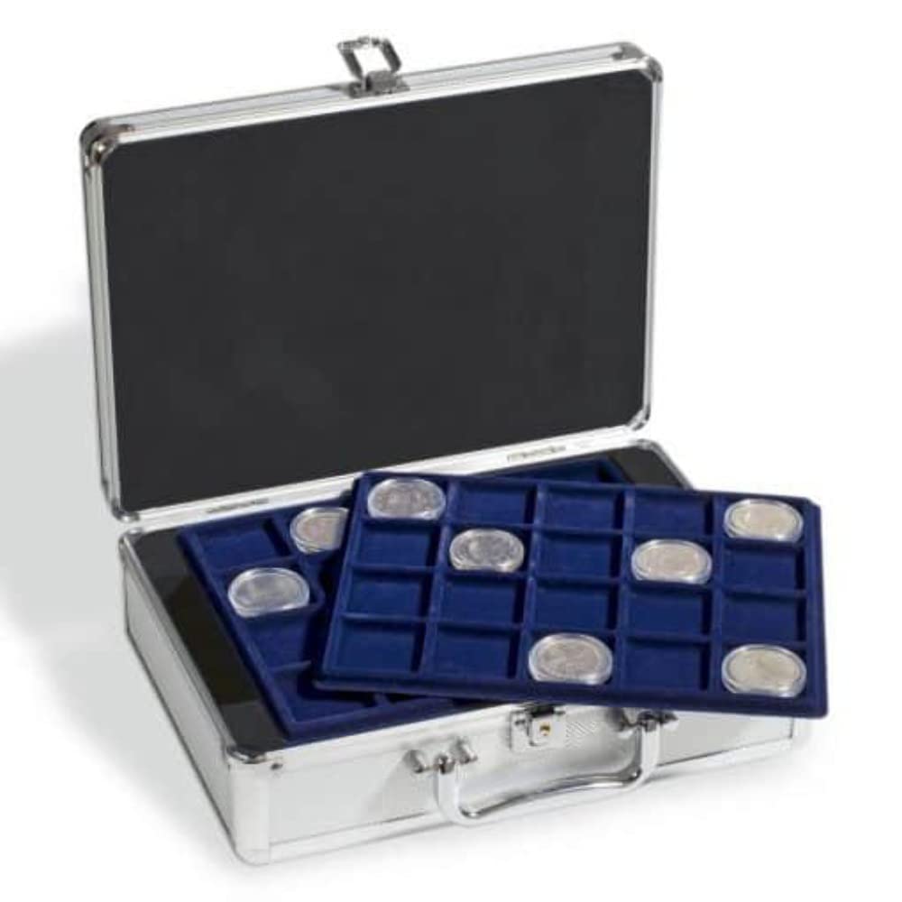 Leuchtturm Maletín portamonedas 322414 Cargo S6 - Incl. 6 bandejas para 120 Monedas de 10, 20 ó 25 Euros - 292 x 97 x 213 mm
