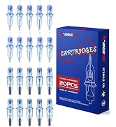 A-minusone 20PCS Mixed-pack Tattoo Needles #1203RL+05RL+05RM+07RM, 5Pcs of Each Standard #12 Roun...