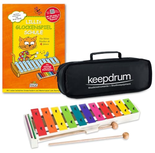 Sonor BWG Boomwhackers Glockenspiel avec sac Keepdrum et carnet de musique