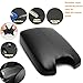 Lucky Seven Black Leather Suture Console Armrest Lid Cover fits for 2012 2011 2010 2009 2008 Honda Accord Center Console Cover Lid,Console Lid Armrest Cover