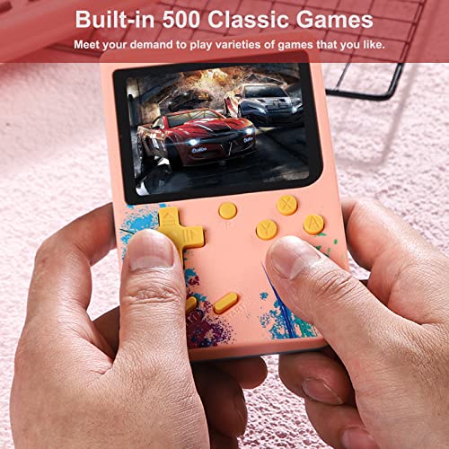 Console de jogo portátil com tela colorida de 3,0 polegadas G50 com 500 consoles de jogos portáteis