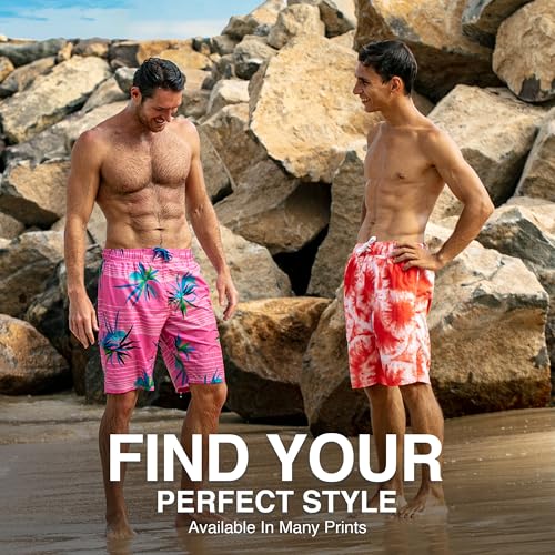 Image of Kanu Surf Men's Big Viper Extended Size Stripe Swim Trunk