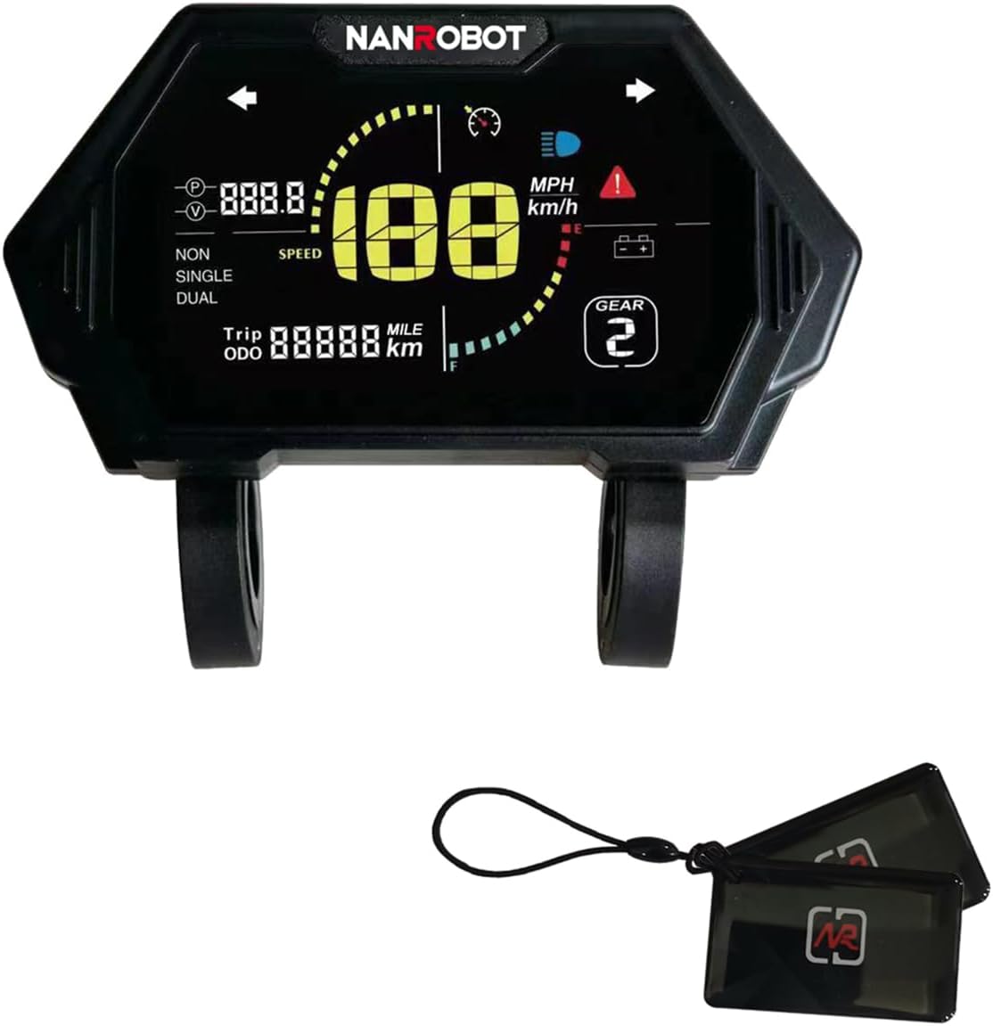 NANROBOT Scooter Center Display Instrument Control Panel Waterproof(New and Old Version)