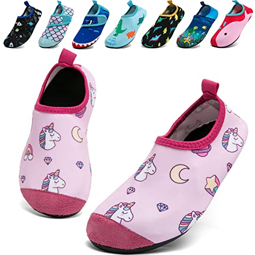 Water Shoes for Kids Girls Boys Toddler Beach Shoes Aqua Socks for Pool Swimming Shoes Non Slip Quick Dry Barefoot Skin Outdoor