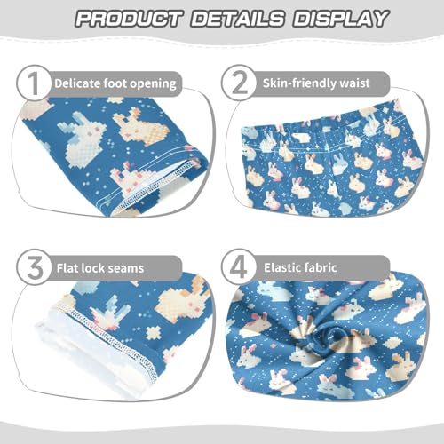 KLL Pattern Rabbit Toddler Girls' Athletic Leggings Stretch High Waisted Leg Yoga Pants Sports3