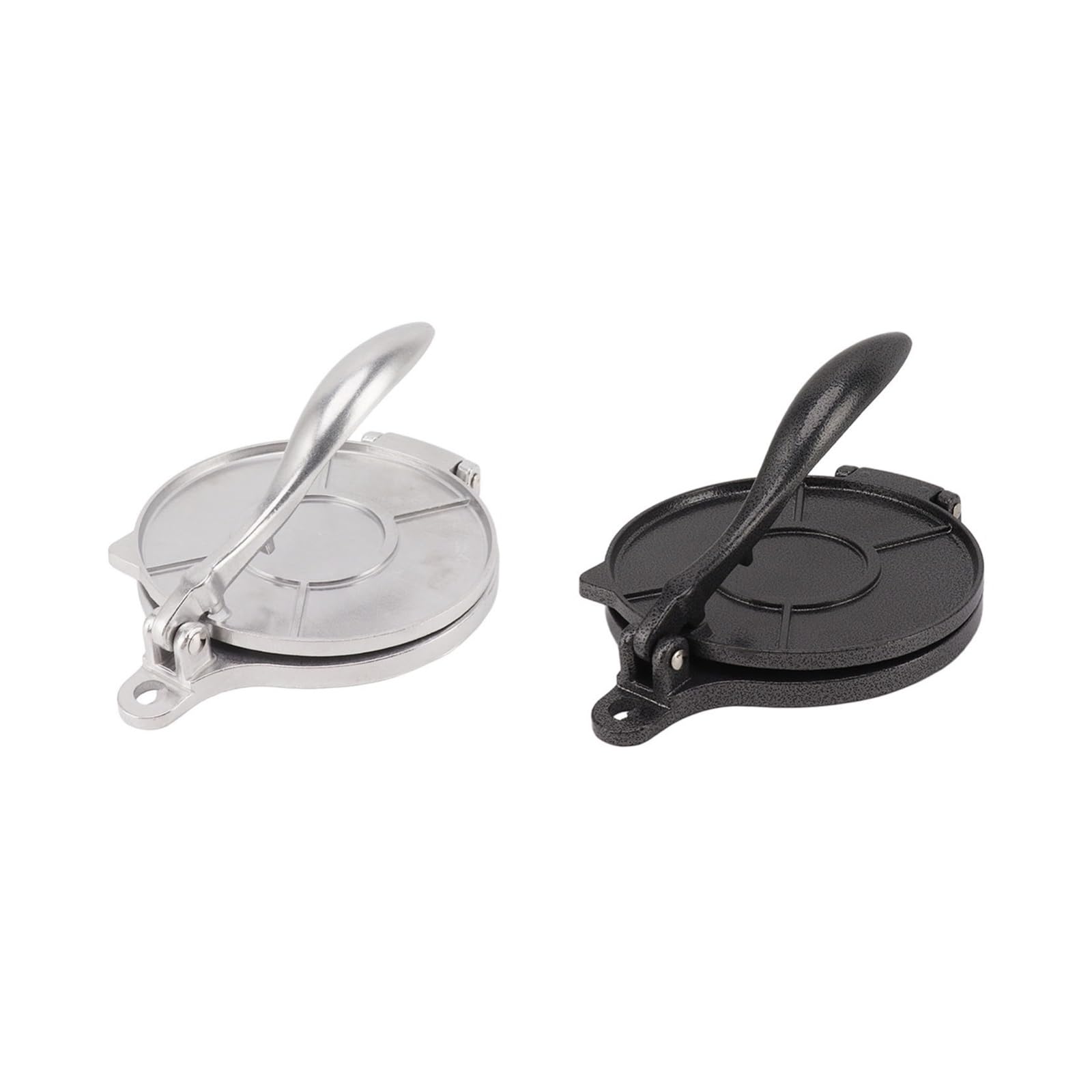 Pressa For Tortilla In Lega Di Alluminio, Pressa Manuale For Tortilla, Pressa For Pasta Multifunzionale For La Preparazione Di Pizze E Polpette.(Black 16cm)