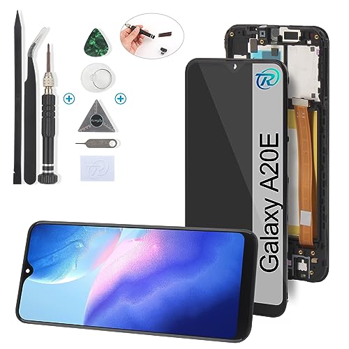 RongZy Pantalla para Samsung Galaxy A20E A202F Táctil LCD de Repuesto Ensamblaje Digitalizador Reemplazo para Samsung Galaxy A20E A202F con Herramientas de Reparación(5.8