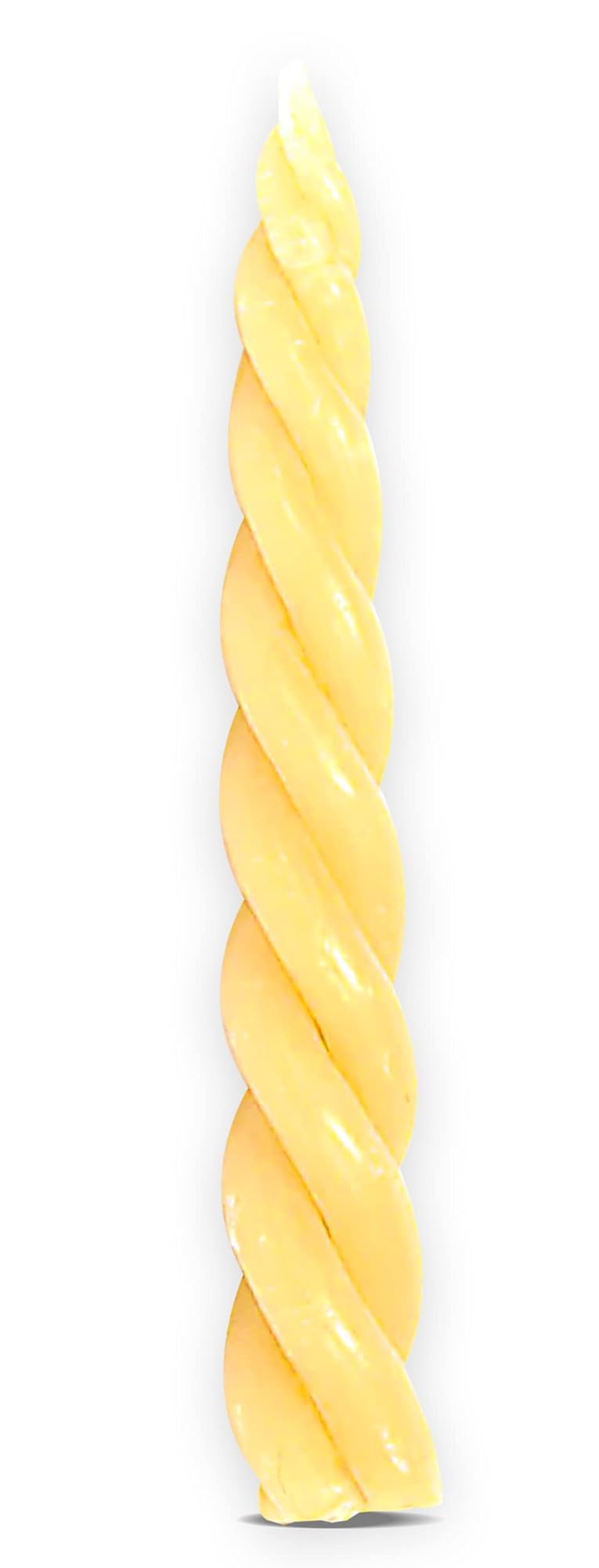 Rounded Braid Beeswax Havdalah Candle, Hand Dipped Judaica Gift