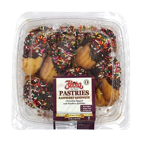 Italian Pastries Raspberry Sandwich (Chocolate Dipped) Cover