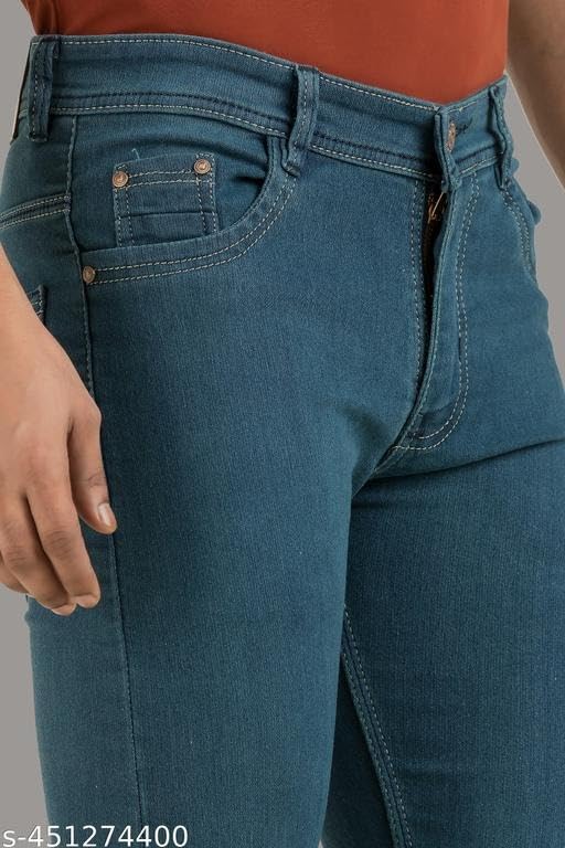 Image of Solid Stylish Mens Jeans