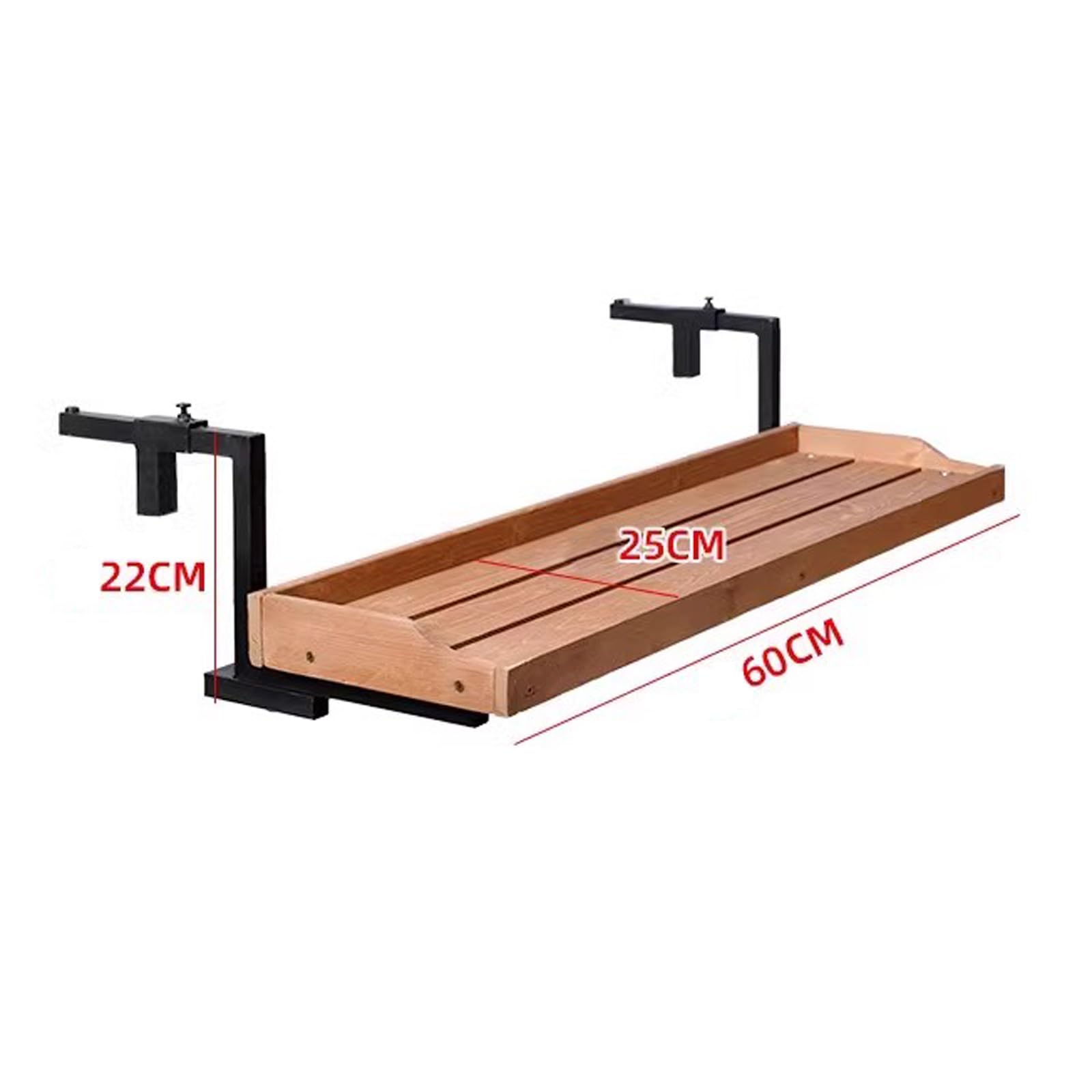 Tavolo da Balcone Sospeso,Tavolo da Appendere Ringhiera,Tavolino Sospeso da Balcone Salvaspazio,Tavolo da Appendere alla Ringhiera del Balcone,Stabile Costruzione,per Piccoli Spazi