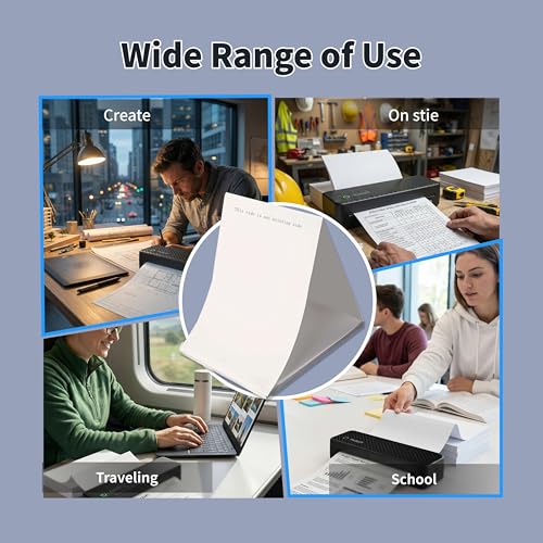 Image of Thermal Printer Paper 8.5 x 11 Inch, 100 Sheets US Letter Size Thermal Paper, Compatible with A42 Thermal Portable Printer