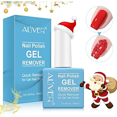 ALIVER Nail Polish Remover, Magic Gel Polish Remover for Quickly and Easily Polish Remove, No Foil, No Wrapping, Removed Safely and Gently without Causing Damage, Paraben Free, 0.5 fl oz Cover