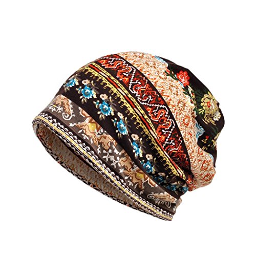 Hunputa Womens Hat Winter, Skullies Beanies Thin Bonnet Cap Autumn Casual Beanies Hat (Coffee)