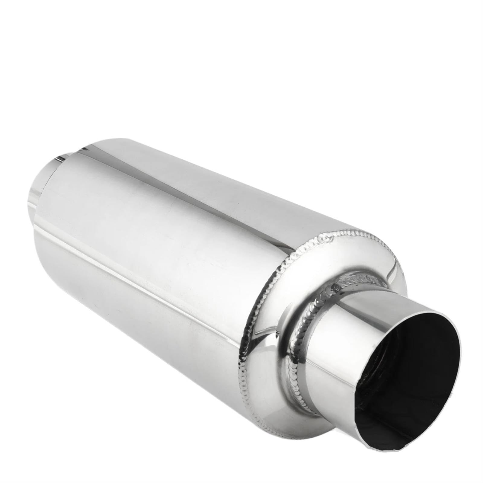 Silencieux d'échappement résonateur universel 2.5 pouces tube acier inoxydable 12 pouces