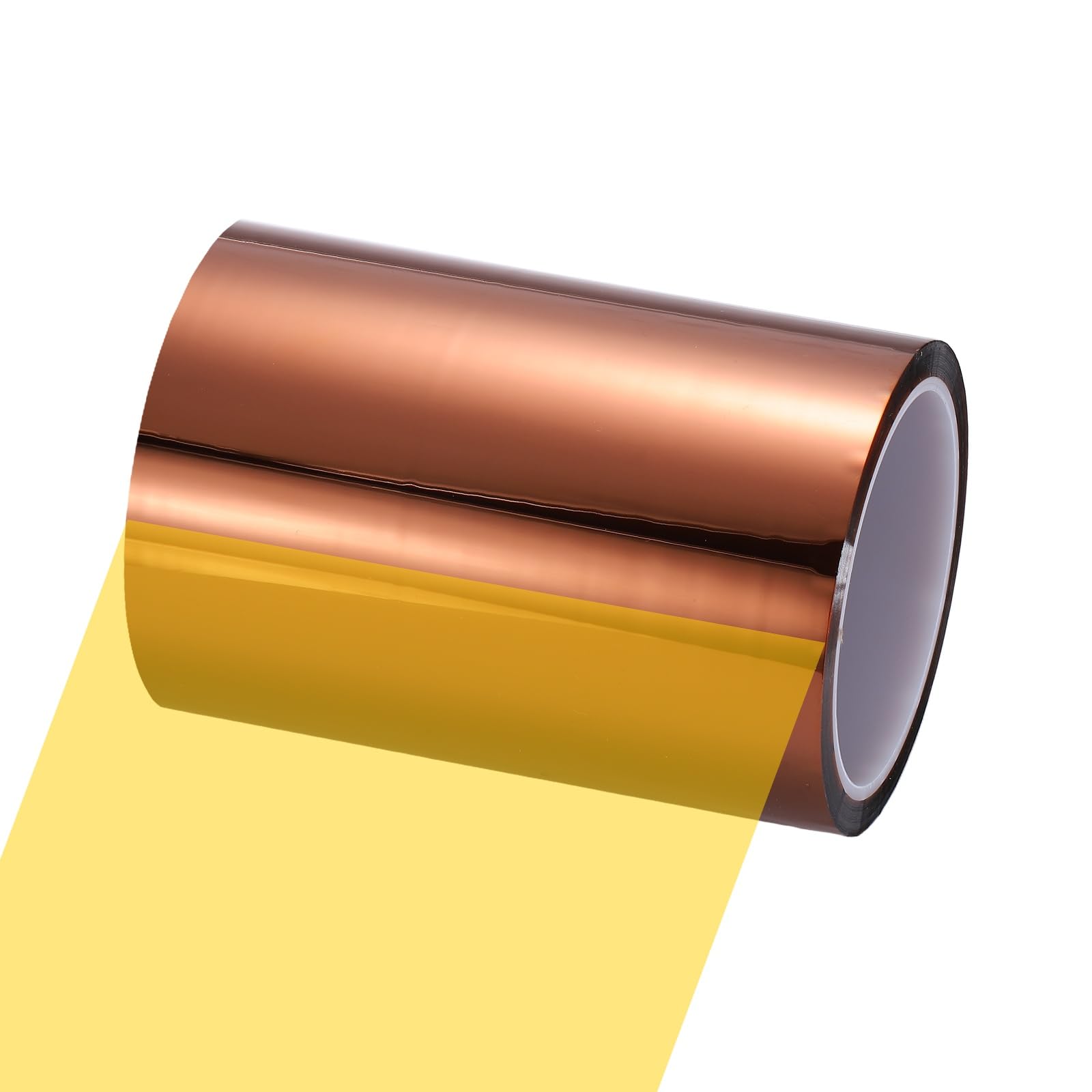 sourcing map Heat Tape, 150mm x 33m (108ft) Polyimide Heat Transfer Sublimation Tape No Residue High-Temperature Resistant Tapes for Heat Press Soldering Circuit Board, Brown