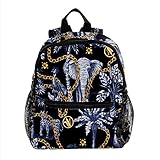 →【Verstellbare Träger】 Der Schultergurt des Kleinkindrucksacks ist verdickt, um Stress abzubauen und die Schultern bequemer zu machen. Einfache Einstellung der Riemenlänge. 2 Seitentaschen, Platz für Kindertassen oder -flaschen, süße Schulrucksäcke bequem und umweltfreundlich.