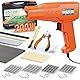 Foliv 200W Kunststoff Schweißgerät, Kunstoffschweißgerät Set, 2-in-1 Schweißen Maschine Auto Stoßstangen Reparatur Set mit 1000PCS Schweißnägel, 16 Kunststoffschweißstäbe&Schleifpapier, Zangen,Messern