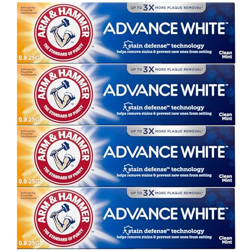 Arm and Hammer Advance Whitening Toothpaste .9 Oz Travel Size 4 Pk. - image 1