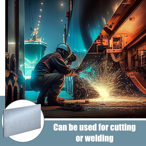 Image of Tandefio 2 Pcs 1 /4'' x 8'' x 10'' Hot Rolled Mild Steel Plate Steel Flat Plate Sheet Weldable Flat Stock Black Metal Sheet for Cutting, Industrial Machinery Manufacturing Residential