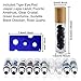 Glass Roller Bottles 10pcs Essential Oil Gemstone Roller Ball Bottles 10ml Refillable Roll On Bottles with Bamboo Lids Gemstone Rollerball&Healing Crystal Chips Inside