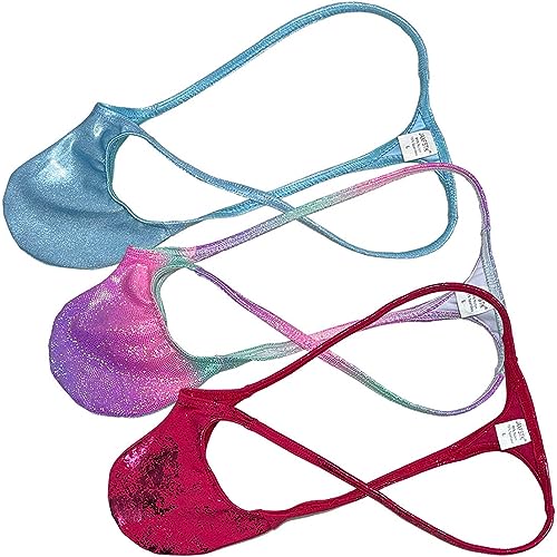 OROCOJUCO Men's Metallic Shiny G-String Tangas Pouch Underwear Male Posing T-back Grape Smugglers Stretchy Swim Thong