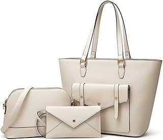 Donna Borse a Spalla Pelle Borsa a Mano Ecopelle 2021 Borse a Tracolla Elegante Tote 3 pz TEIT84150