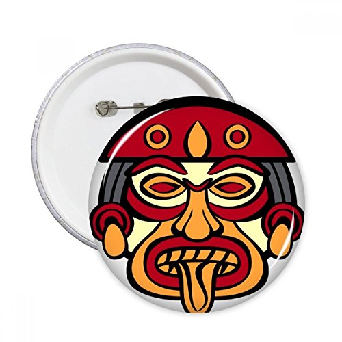 Badge totem indien dessin abstrait coloré, idée cadeau originale pour customisation