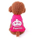 mantel pink vero moda  Hundeshirt Hunde Mantel Hundejacke Princess T-Shirt Hundebekleidung Pink (M)