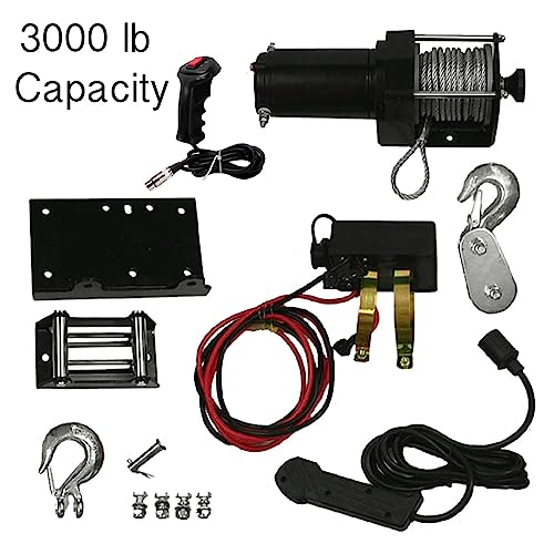 Winch eléctrico 3000Lb con control remoto compatible ATV UTV miniatura 2