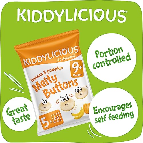 Kiddylicious Banana & Pumpkin Melty Buttons, 30 g - Image 6