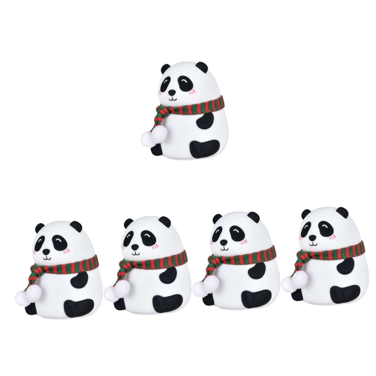 OSALADI5pcs Panda Night Light Bedroom Lighting Nursery Baby Lamp Led Night Light Hatch Sound Machine Baby Child Night Light Cute Led Lamps Lights Cat Lamp Animal Light Charge Toddler Abs