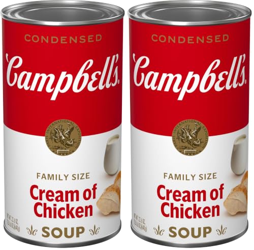 Image of Campbell's Condensed Cream of Chicken Soup, Family Size 22.6 oz. Can (Pack of 2)