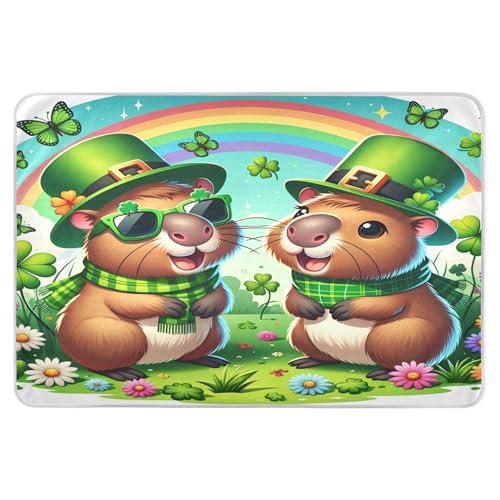 Takiito Capybara Bed Pad Reusable Bed Underpad Washable Waterproof Leak-Proof Quick Dry Incontinence Pee Pad for Toddlers Kids Adults Pets 34x52 in