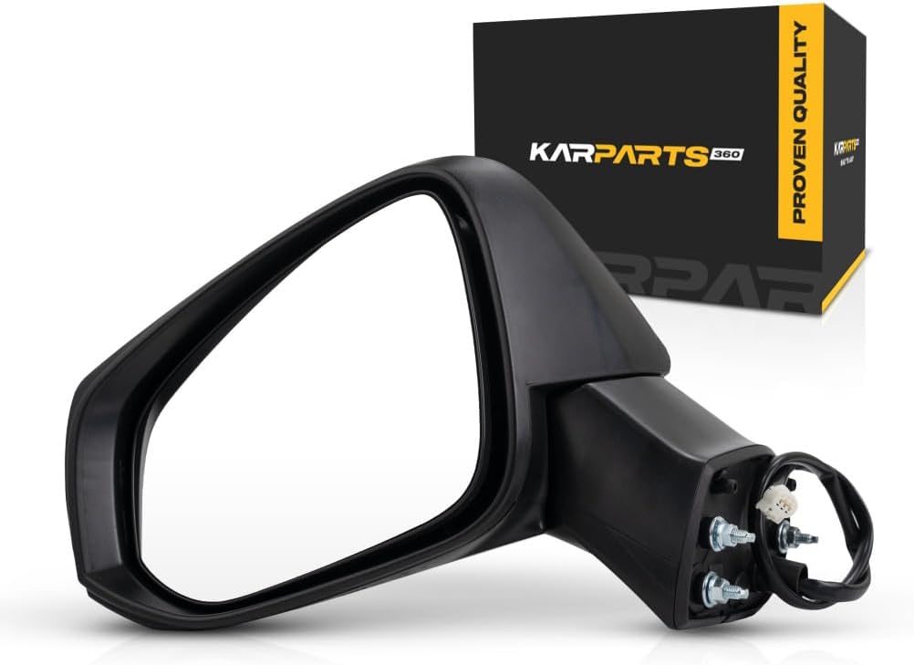 For Toyota RAV4 Door Mirror 2019 2020 2021 2022 Driver Side | Power | Textured Black | Replacement For TO1320383 | 87940-0R261