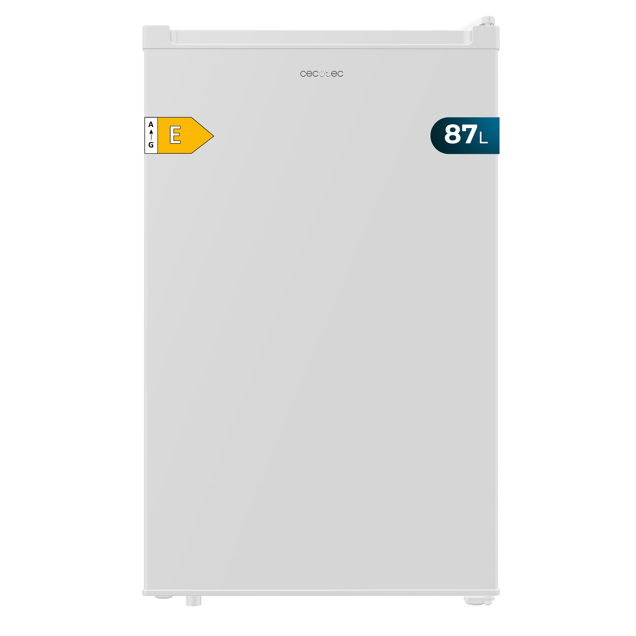 "Cecotec Vertikaler Tisch-Gefrierschrank - 87L Bolero CoolMarket TF 87 WeiÃŸ. 83,6 cm Höhe und 50,6 cm Breite, niedriger Energieverbrauch, flache und reversible Tür, kompaktes Design, WeiÃŸ")