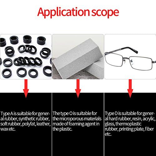 Gummihärteprüfer, Shore Typ A/O/D Gummireifen Durometer Härteprüfer Messgerät 0-100 HA(D)