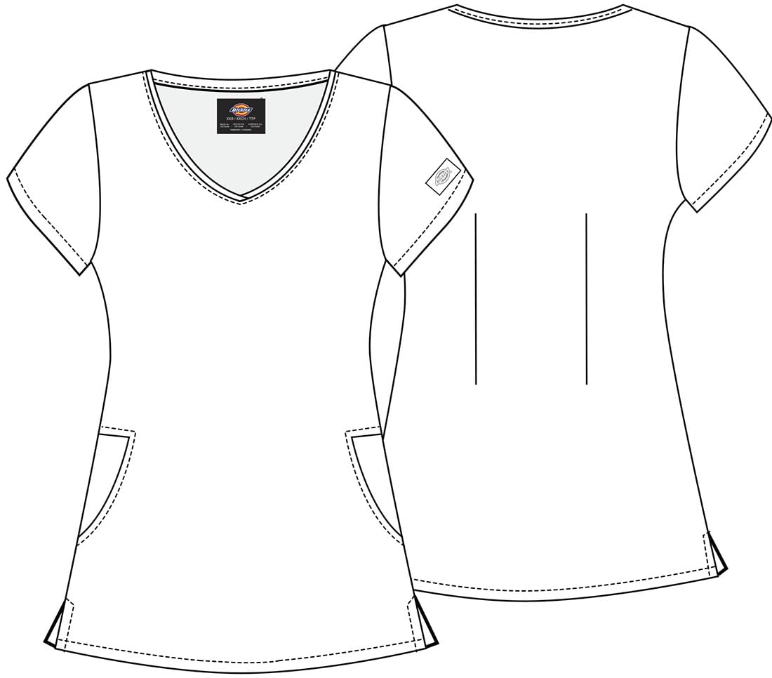 Dickies EDS DK853 Damen-Schlupfkasack, V-Ausschnitt