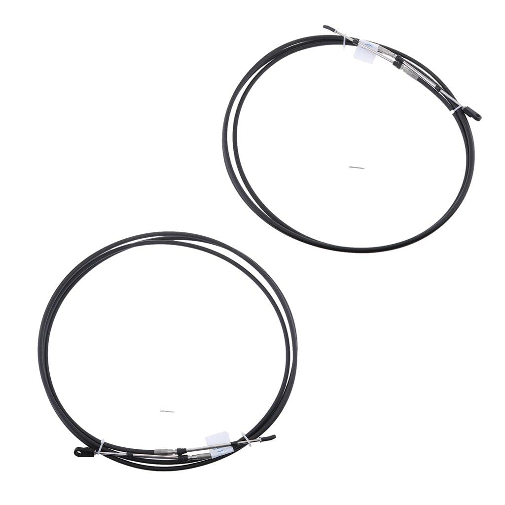 The Style Sutra 2pcs Universal Throttle Cable Black for Marine Boat Motor Control Lever 20FT|Motors | Parts & Accessories | Boat Parts |2 Pieces Universal Throttle Cable-image-8