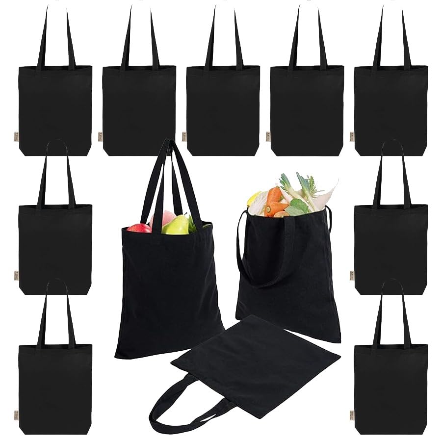 Cotton Canvas Tote Bags | Burlap Tote, Reusable Grocery Shopping bag, Wholesale Bulk for DIY crafts, advertising, print, promotion gifts beach bag