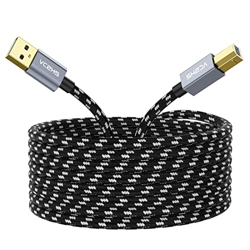 Printer Cable - VCZHS USB Printer Cable USB to USB B Cable Scanner Print Cable Compatible for Epson Dell Canon HP USB Printer Cable 2m
