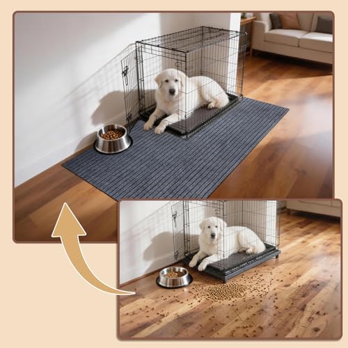 Tapis de protection de sol imperméable réutilisable pour cage chien - 6