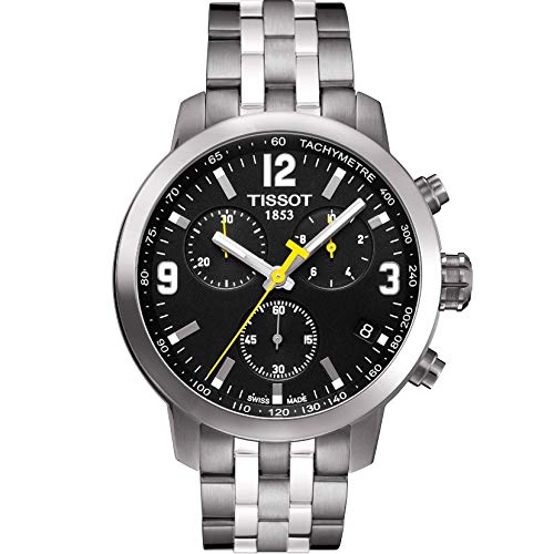 Preisvergleich Produktbild Tissot Herrenarmbanduhr T0554171105700, 42 mm, Silber-Stahl, Armbandart: Clear, 1000, Armbandart:, Transparent, 1000, Armbandart