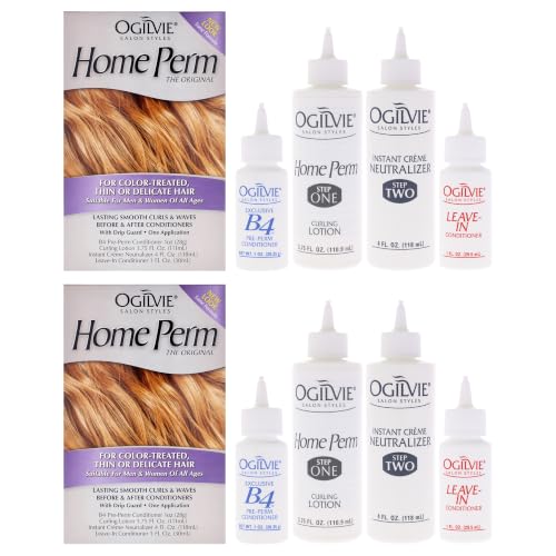 Ogilvie Salon Styles Home Perm The Original for Men & Women - For Color Treated, Thin, Delicate Hair...